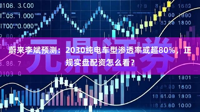 蔚来李斌预测：2030纯电车型渗透率或超80%，正规实盘配资怎么看？