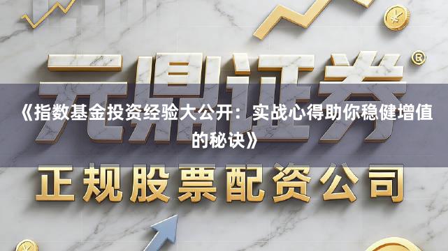 《指数基金投资经验大公开：实战心得助你稳健增值的秘诀》