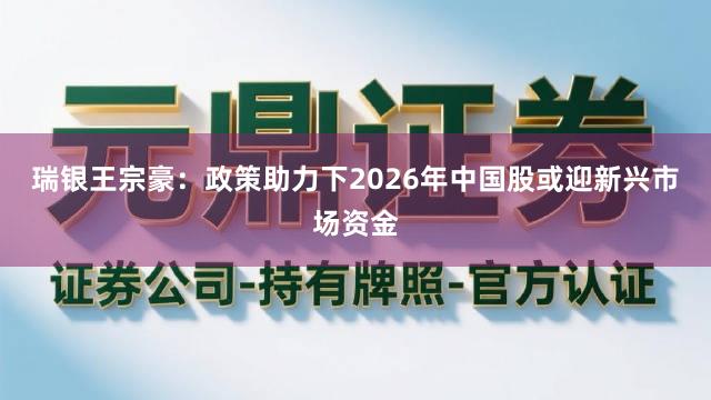 瑞银王宗豪：政策助力下2026年中国股或迎新兴市场资金